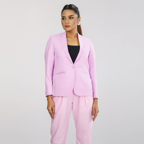 Women’s Baby Pink Slim Fit Blazer