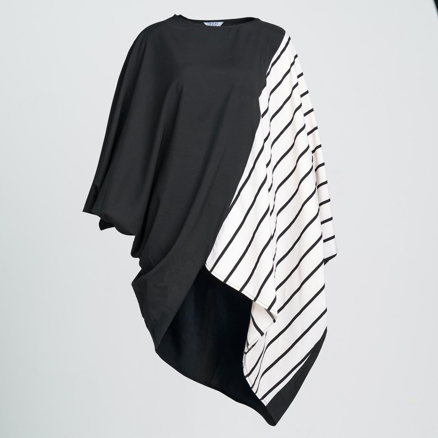 Women Black Boxy Top