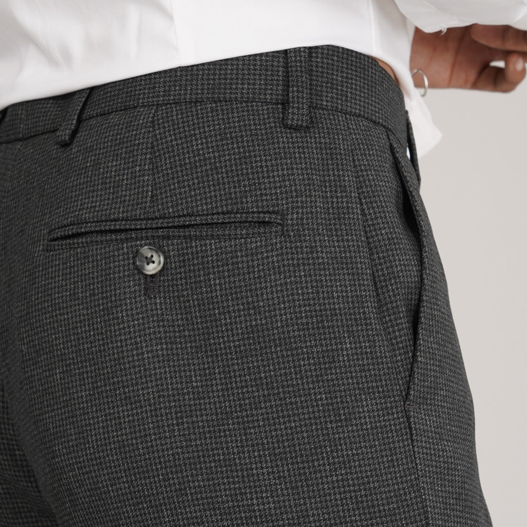 Mens Formal Pant- Black Gray