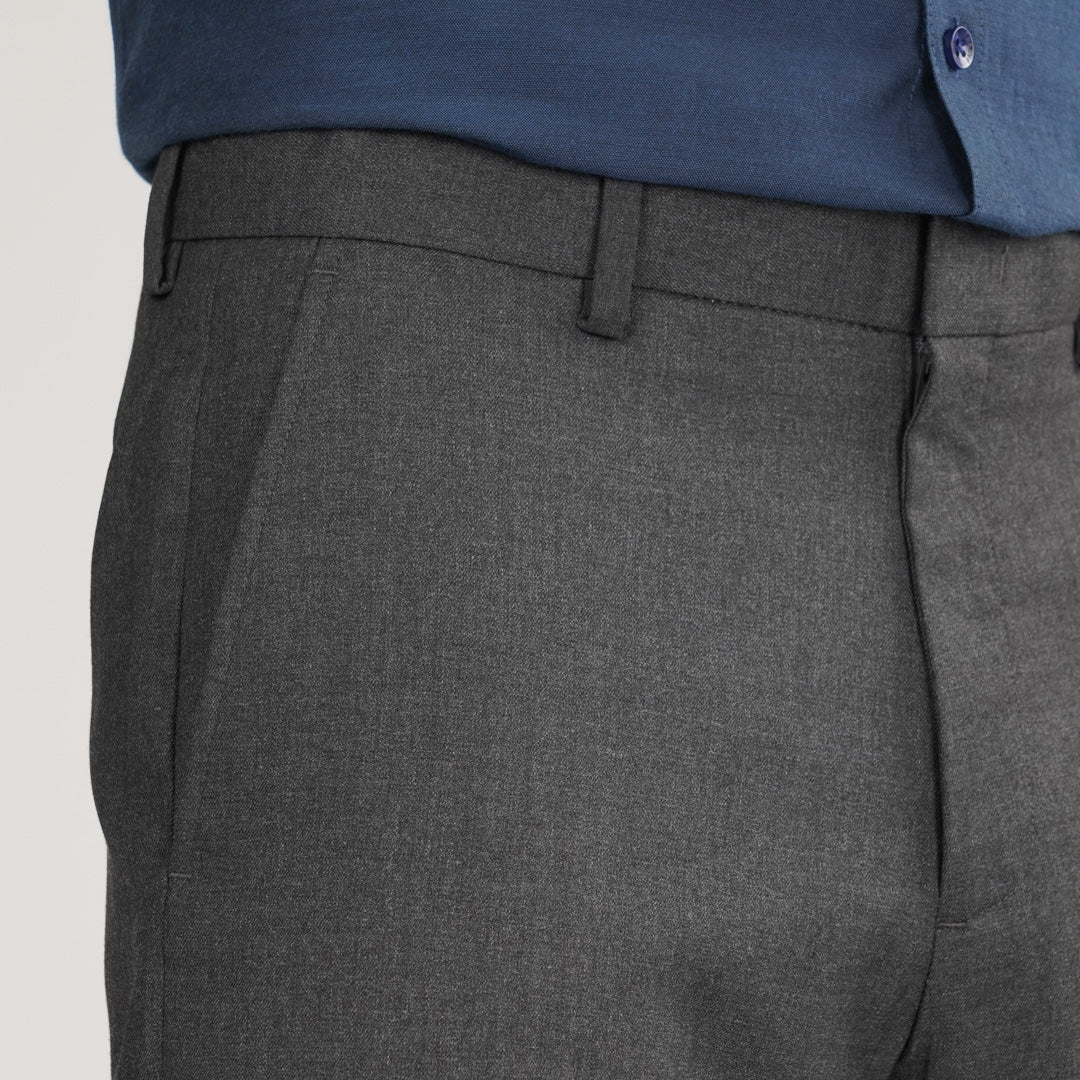 Mens Formal Pant- Dark Ash