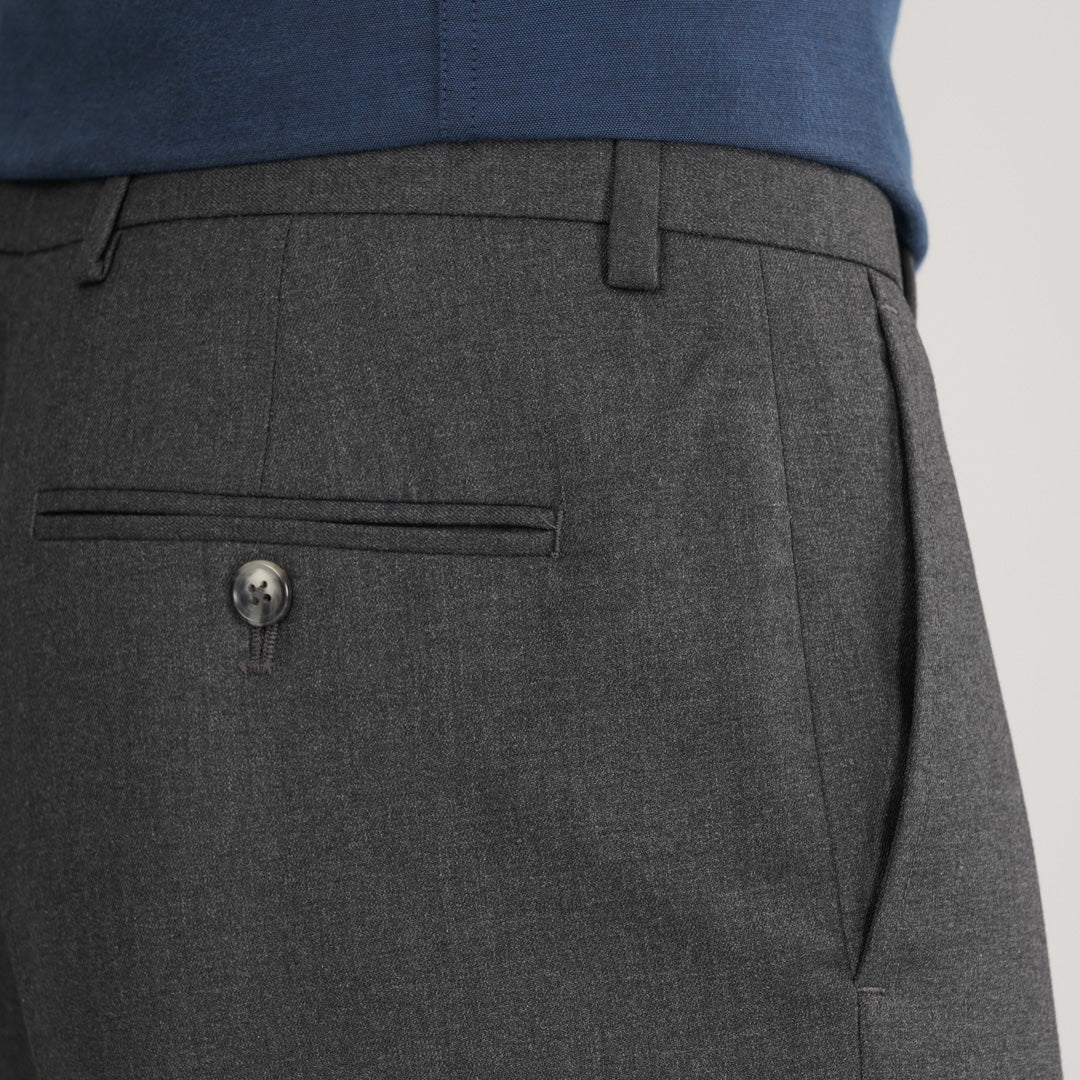 Mens Formal Pant- Dark Ash