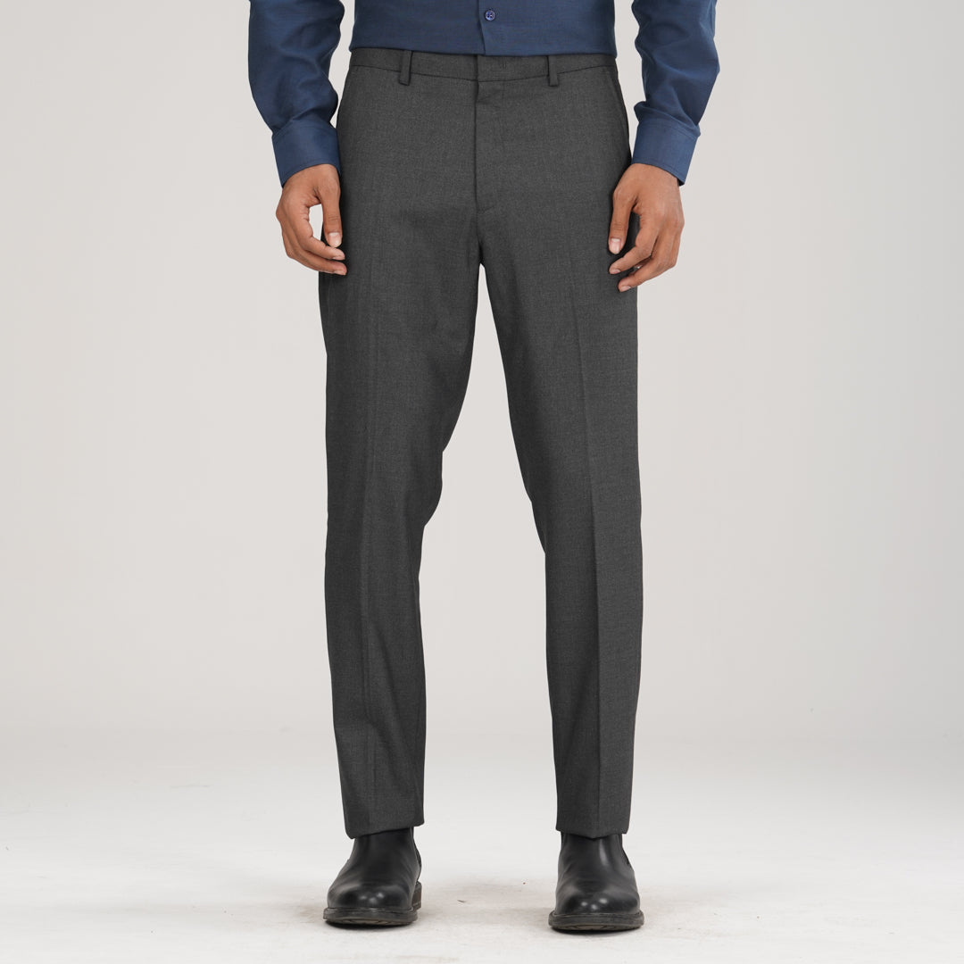 Mens Formal Pant- Dark Ash