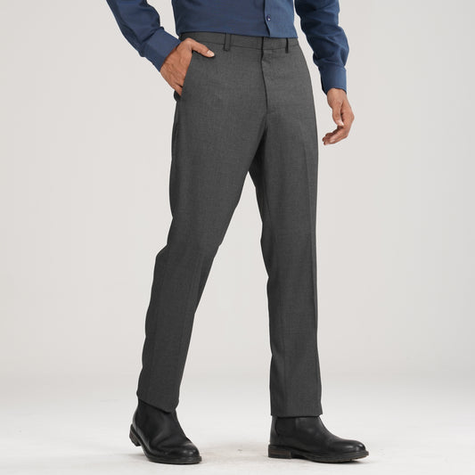 Mens Formal Pant- Dark Ash