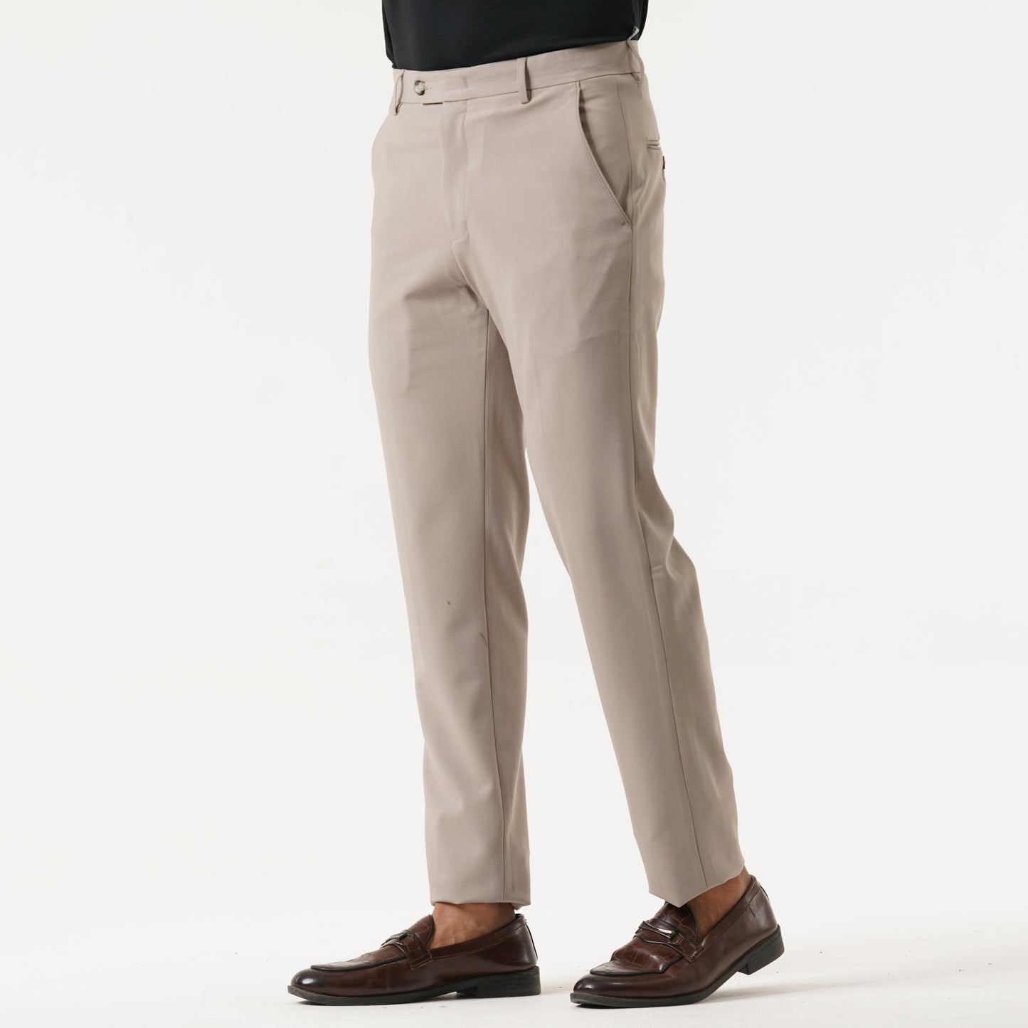 Mens Light Brown Formal Pant