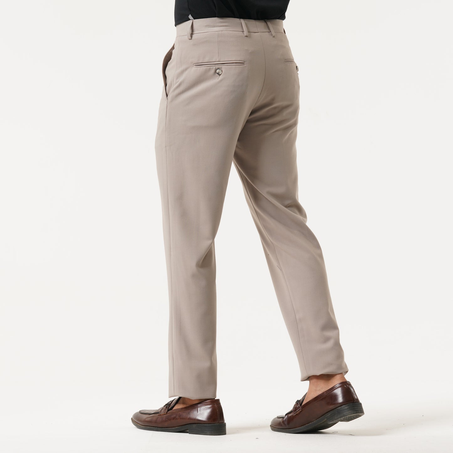 Mens Light Brown Formal Pant