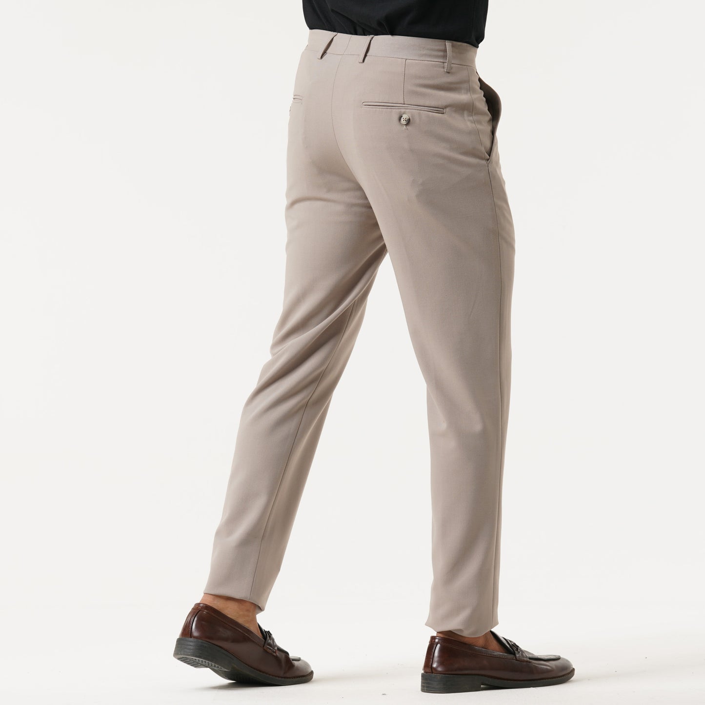 Mens Light Brown Formal Pant