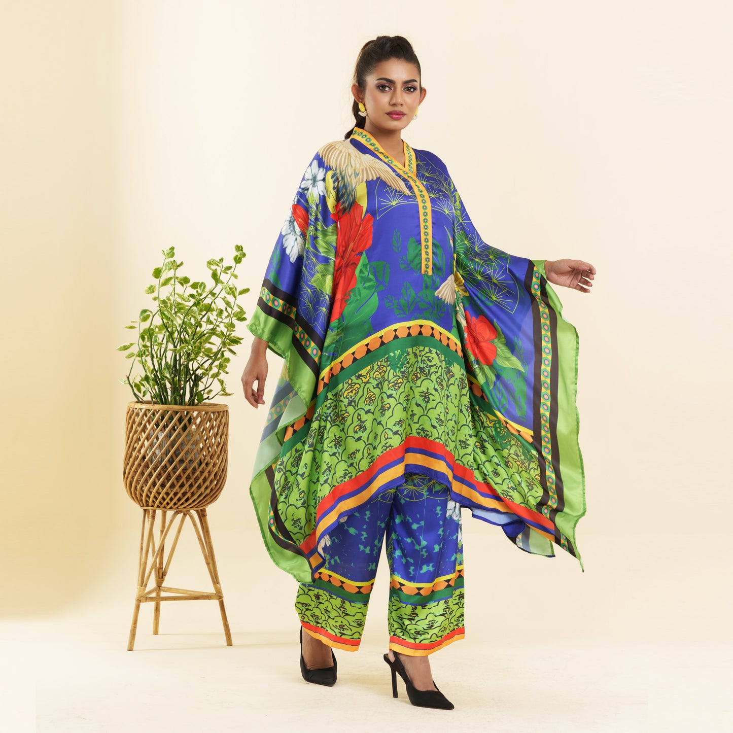 Ladies Kaftan- Multi Print 2