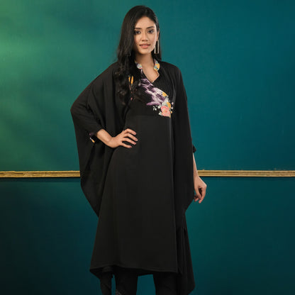 ETHNIC KAFTAN-BLACK