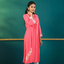 Load image into Gallery viewer, ETHNIC AVERAGE KURTI-PINK 1
