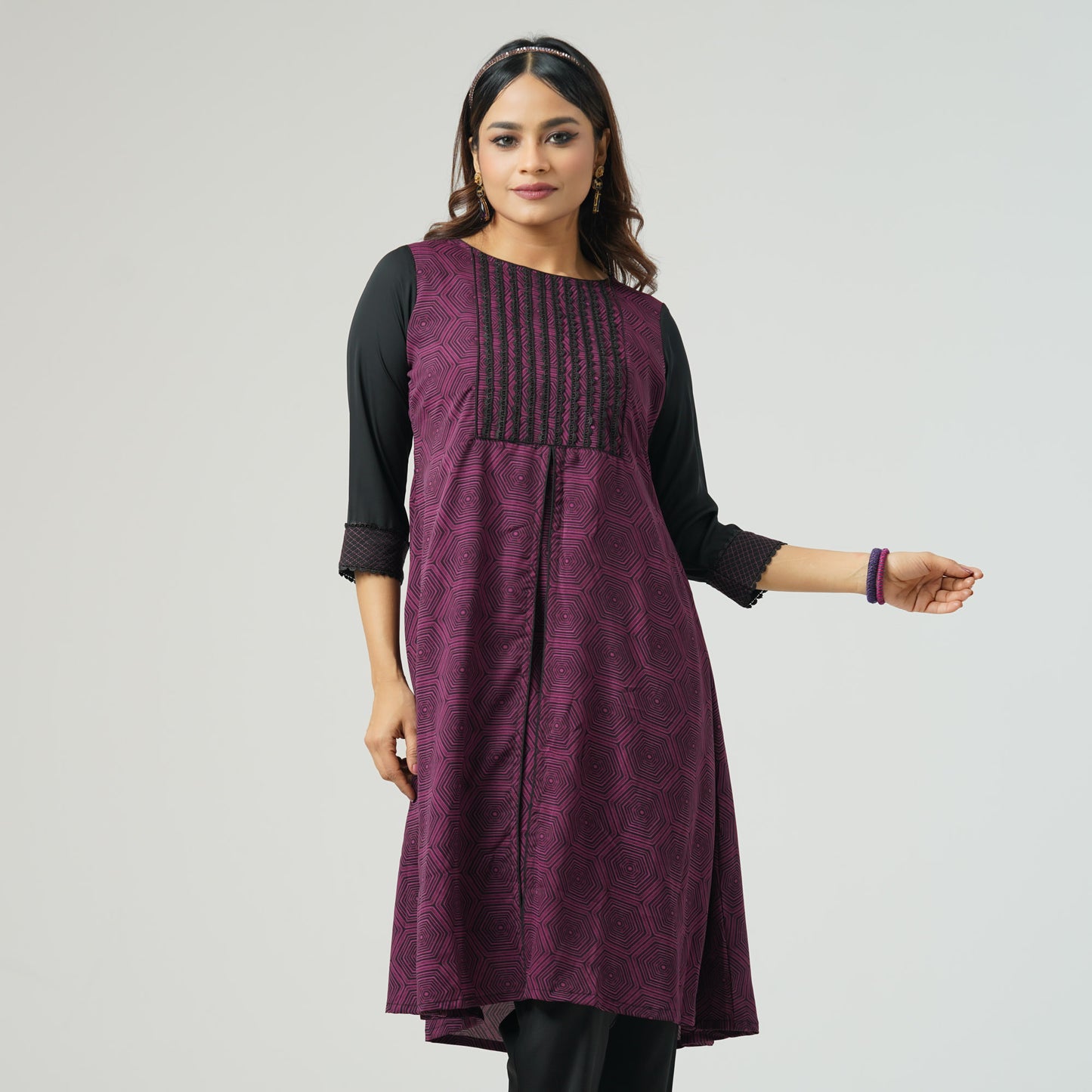 Ladies Wine color Kurti