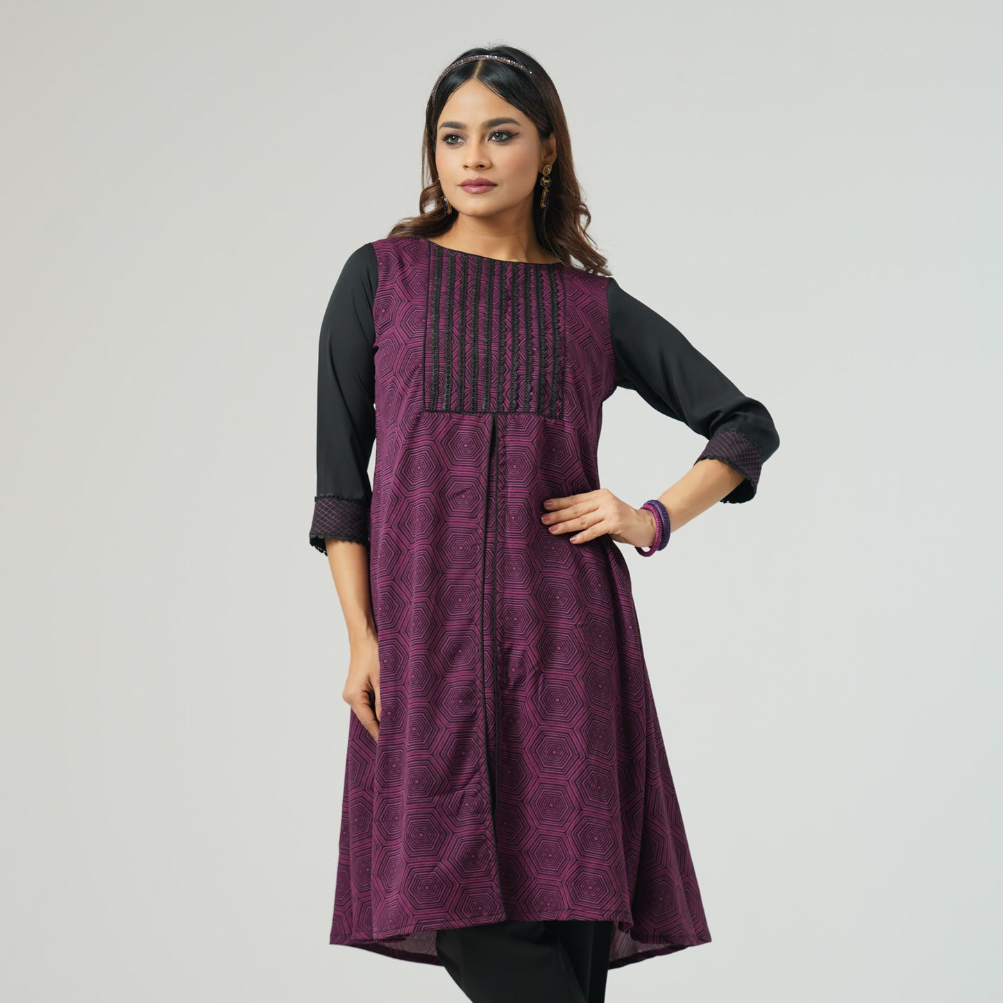 Ladies Wine color Kurti