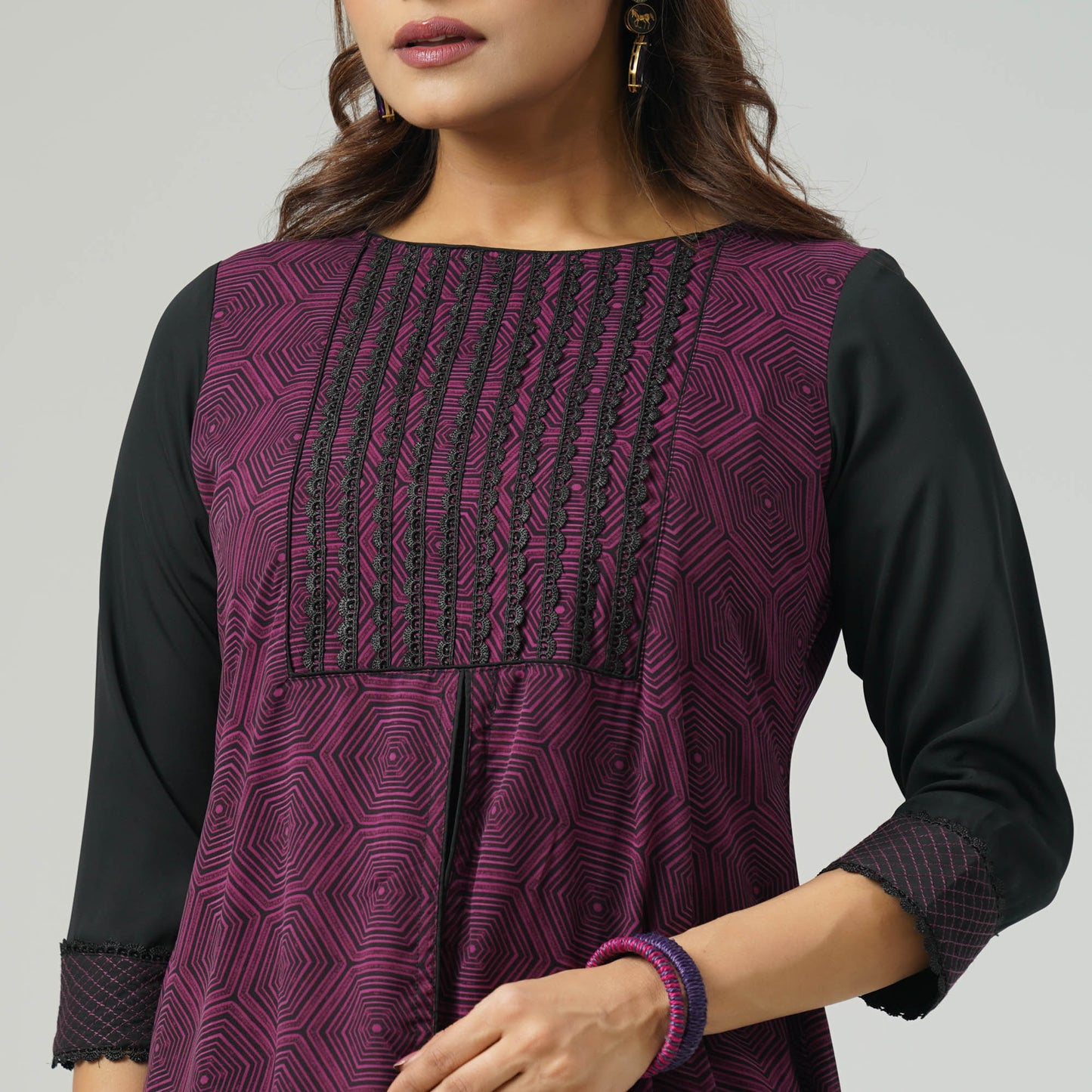 Ladies Wine color Kurti