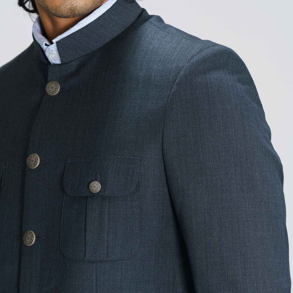 Mens Charcoal Prince Coat