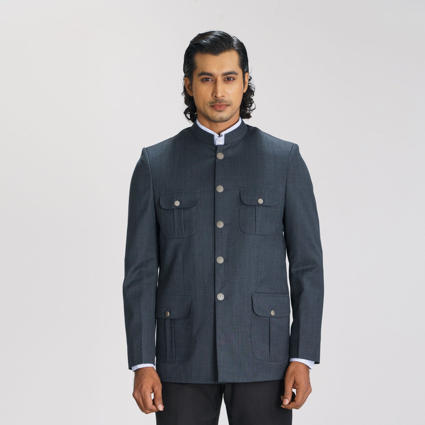 Mens Charcoal Prince Coat