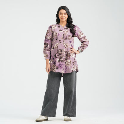 Women's Purple Blended Tops