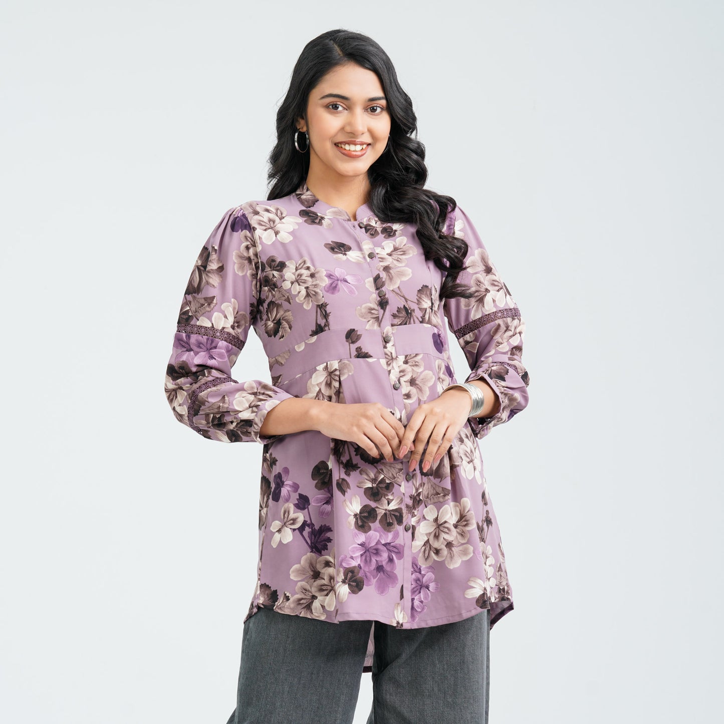 Women's Purple Blended Tops