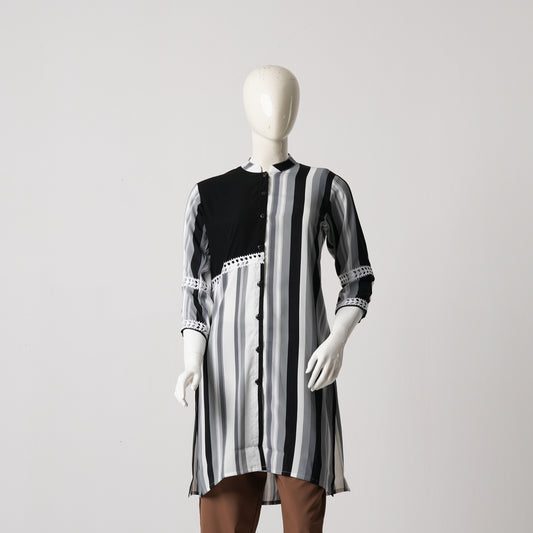 Womens Tunic-White Ash