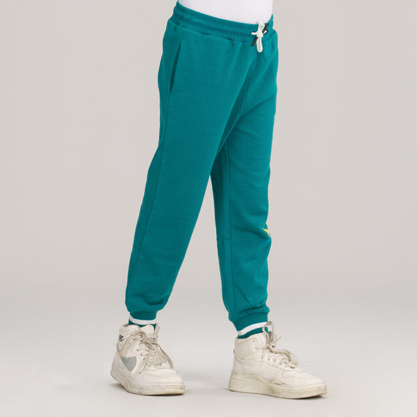 Boys Green Joggers