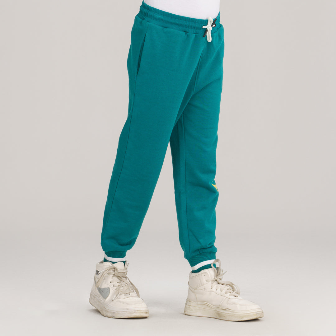 Boys Green Joggers