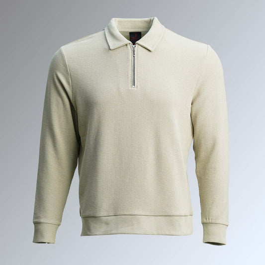 Mens Beige Polo T-Shirt
