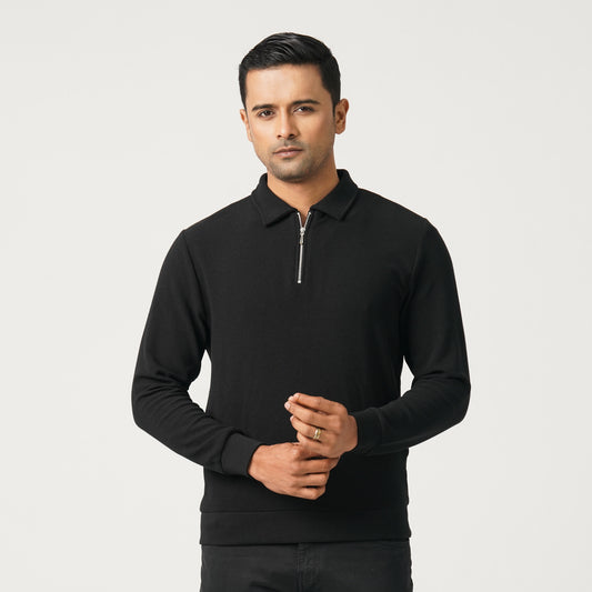 Mens Black Polo Shirt