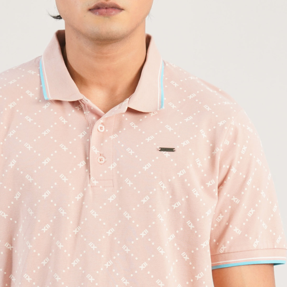 Mens Light Pink Polo Shirt