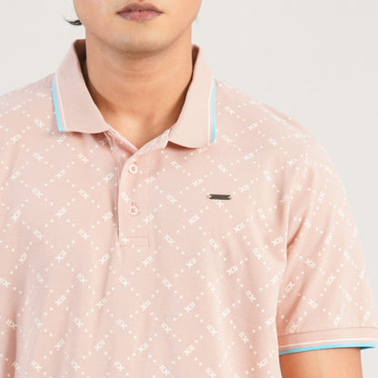 Mens Light Pink Polo Shirt