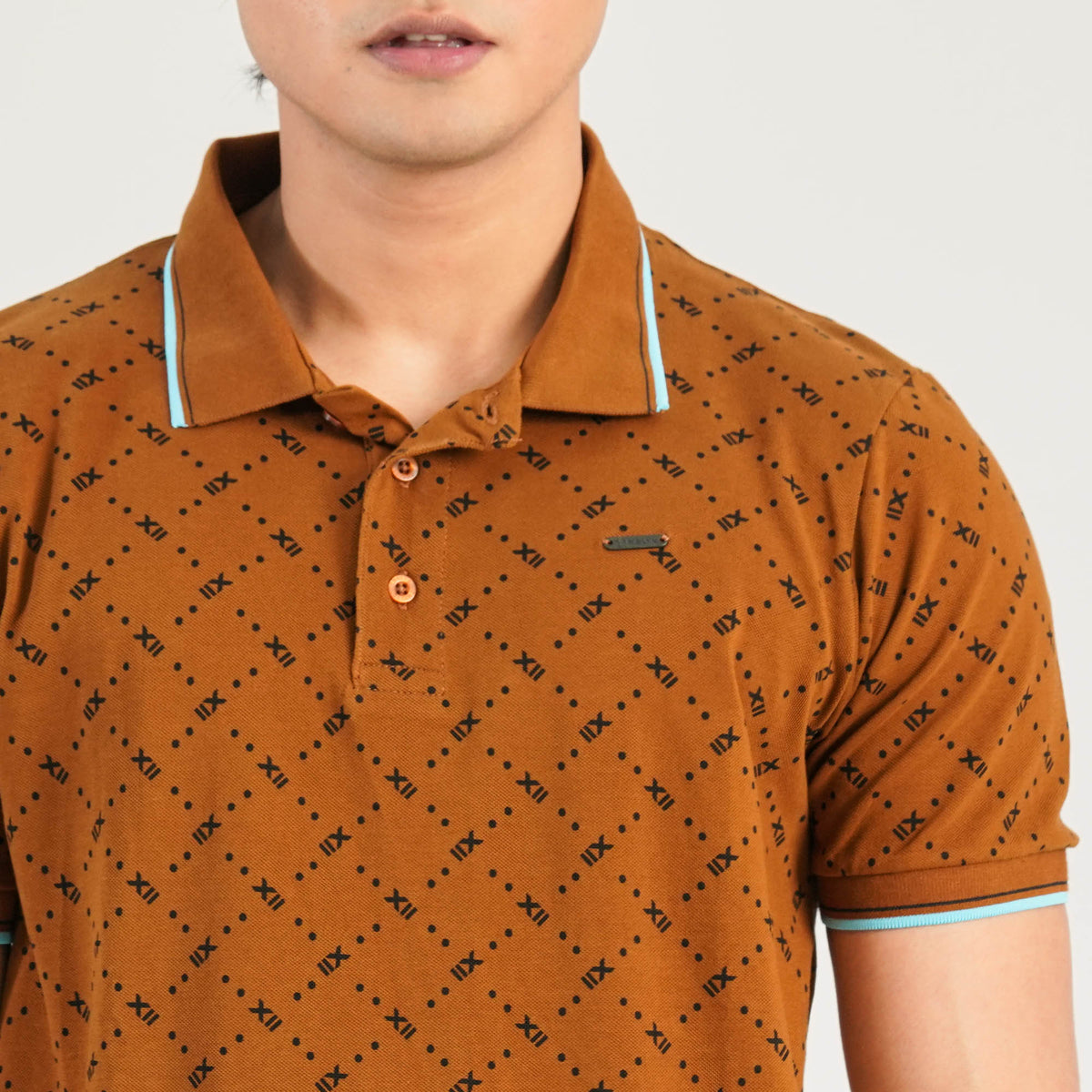 Mens Brown Polo Shirt