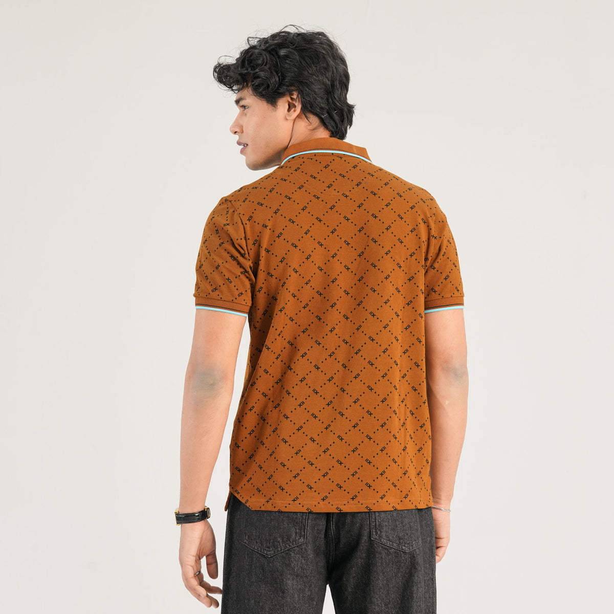 Mens Brown Polo Shirt