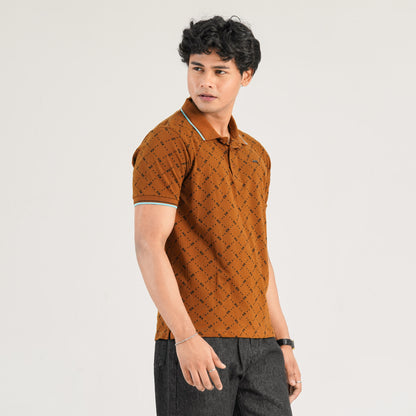 Mens Brown Polo Shirt