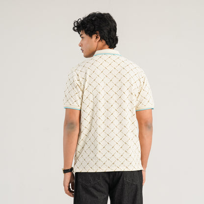 Mens Cream Polo Shirt