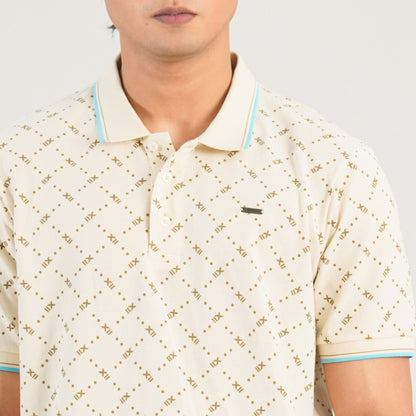 Mens Cream Polo Shirt