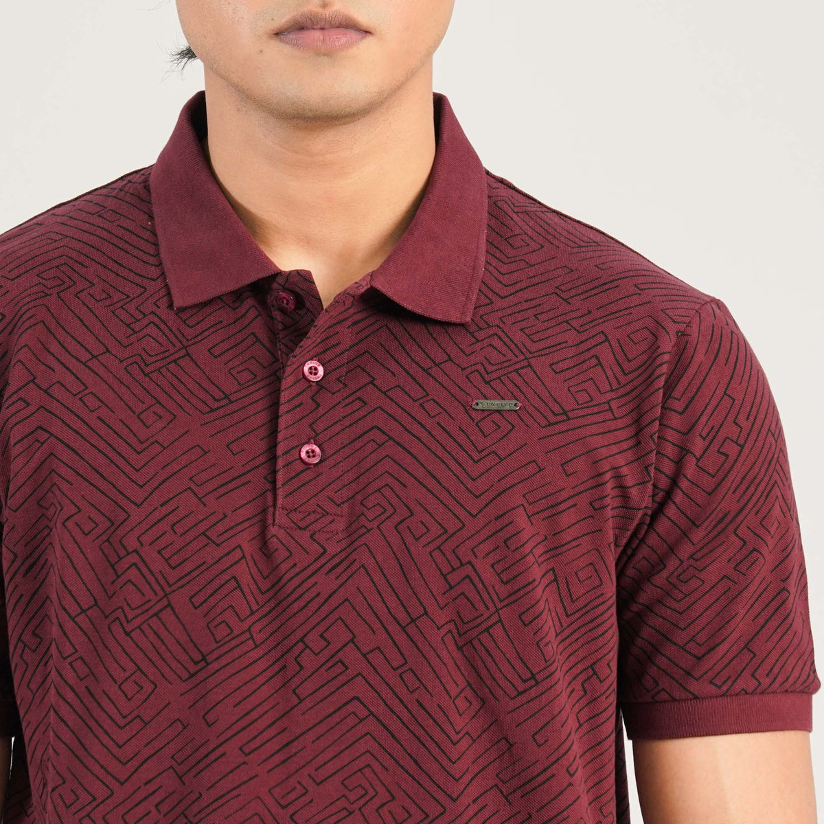 Mens Maroon Polo Shirt