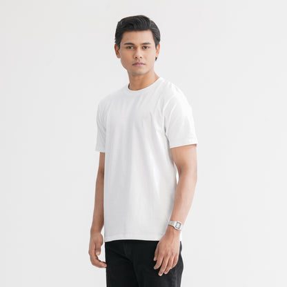 Men's Cotton White T-Shirt