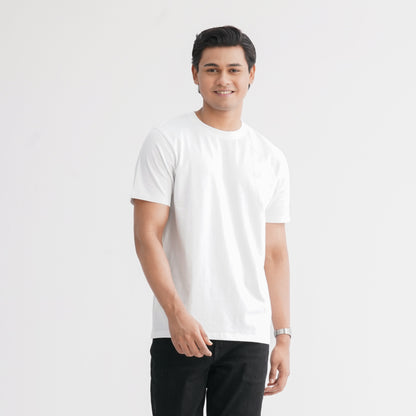 Men's Cotton White T-Shirt