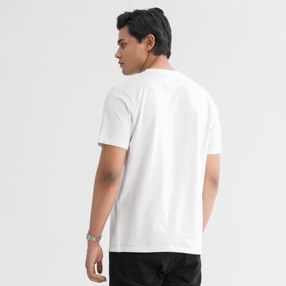 Men's Cotton White T-Shirt