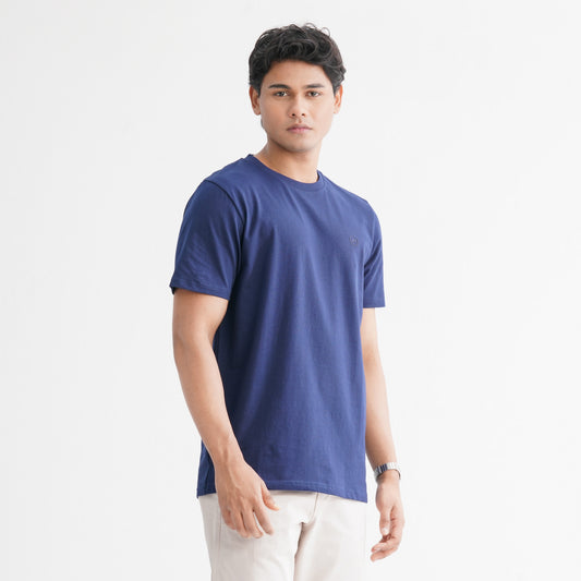 Men's Cotton Blue T-Shirt