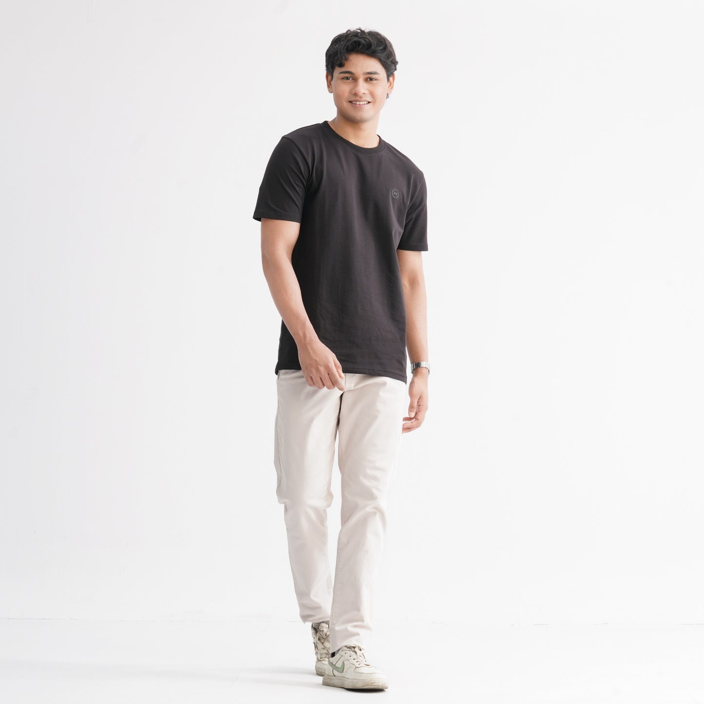 Men's Cotton Black T-Shirt