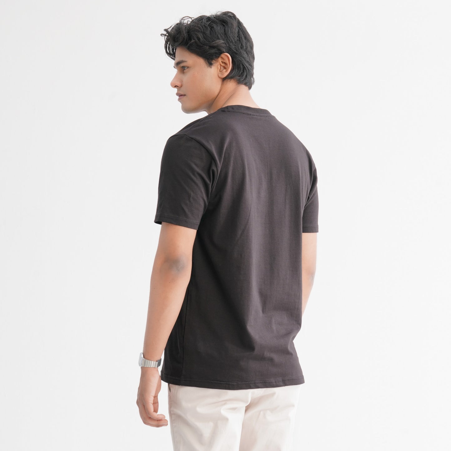 Men's Cotton Black T-Shirt