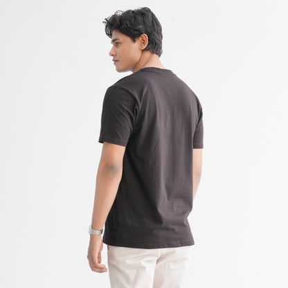Men's Cotton Black T-Shirt