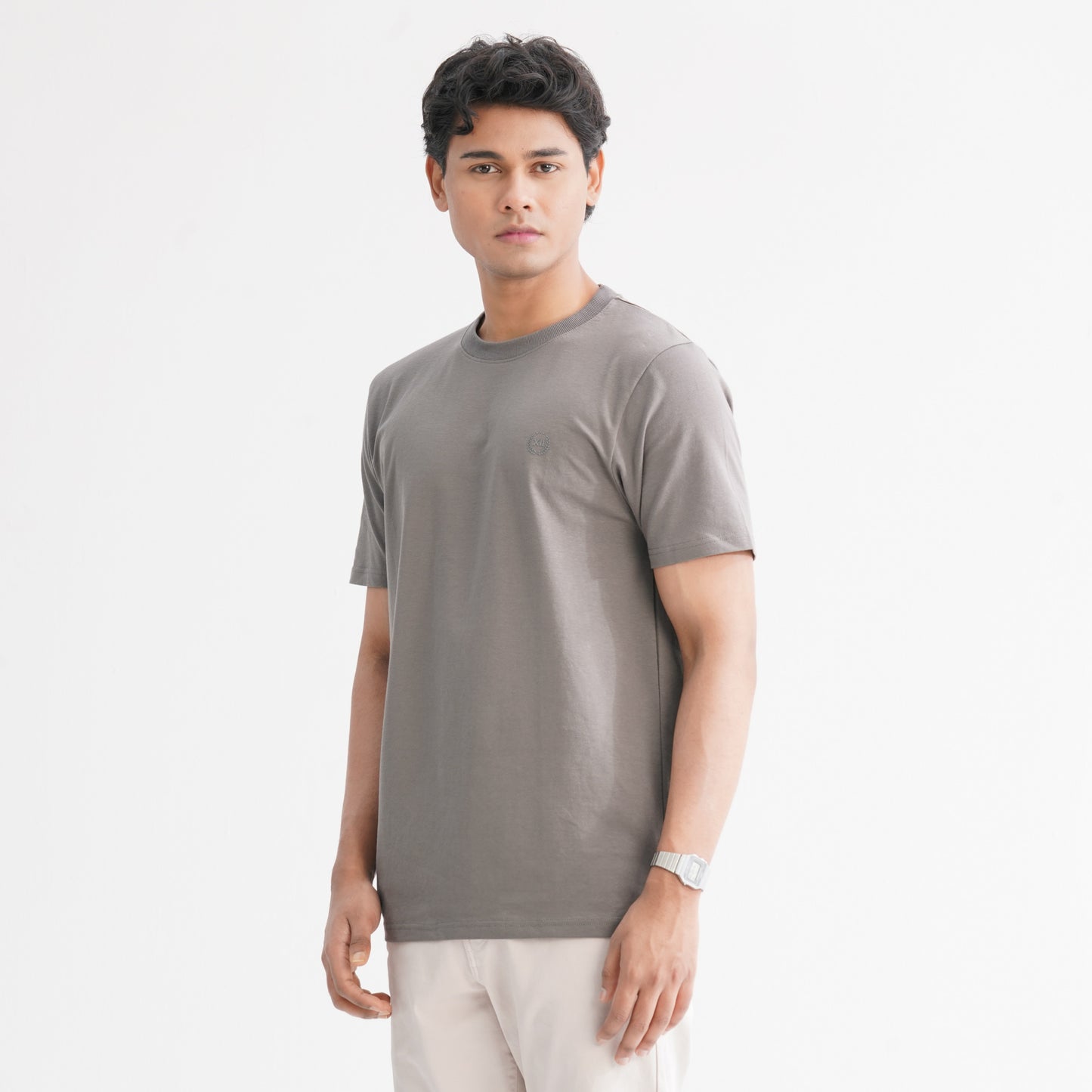 Men's Cotton Grey T-Shirt