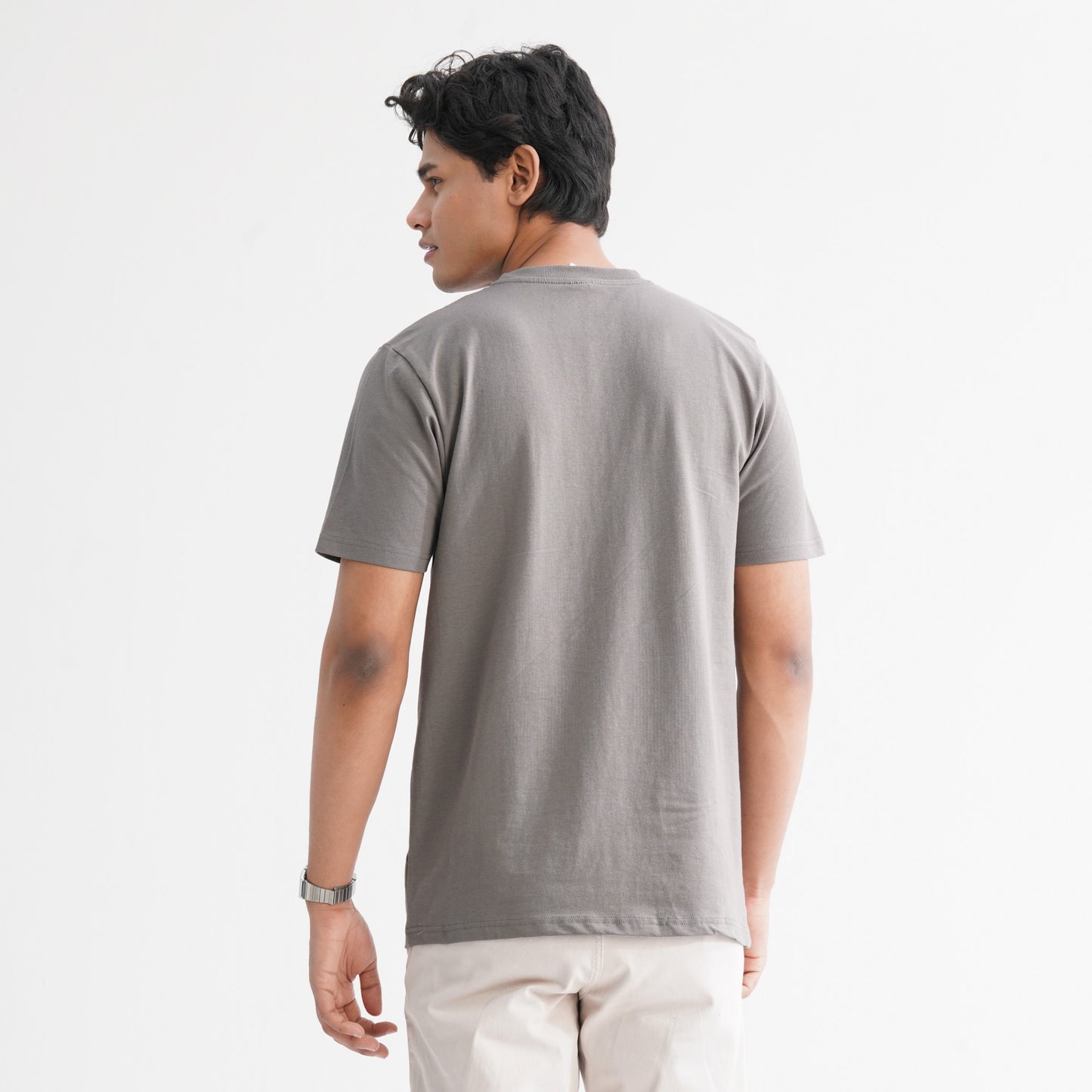 Men's Cotton Grey T-Shirt