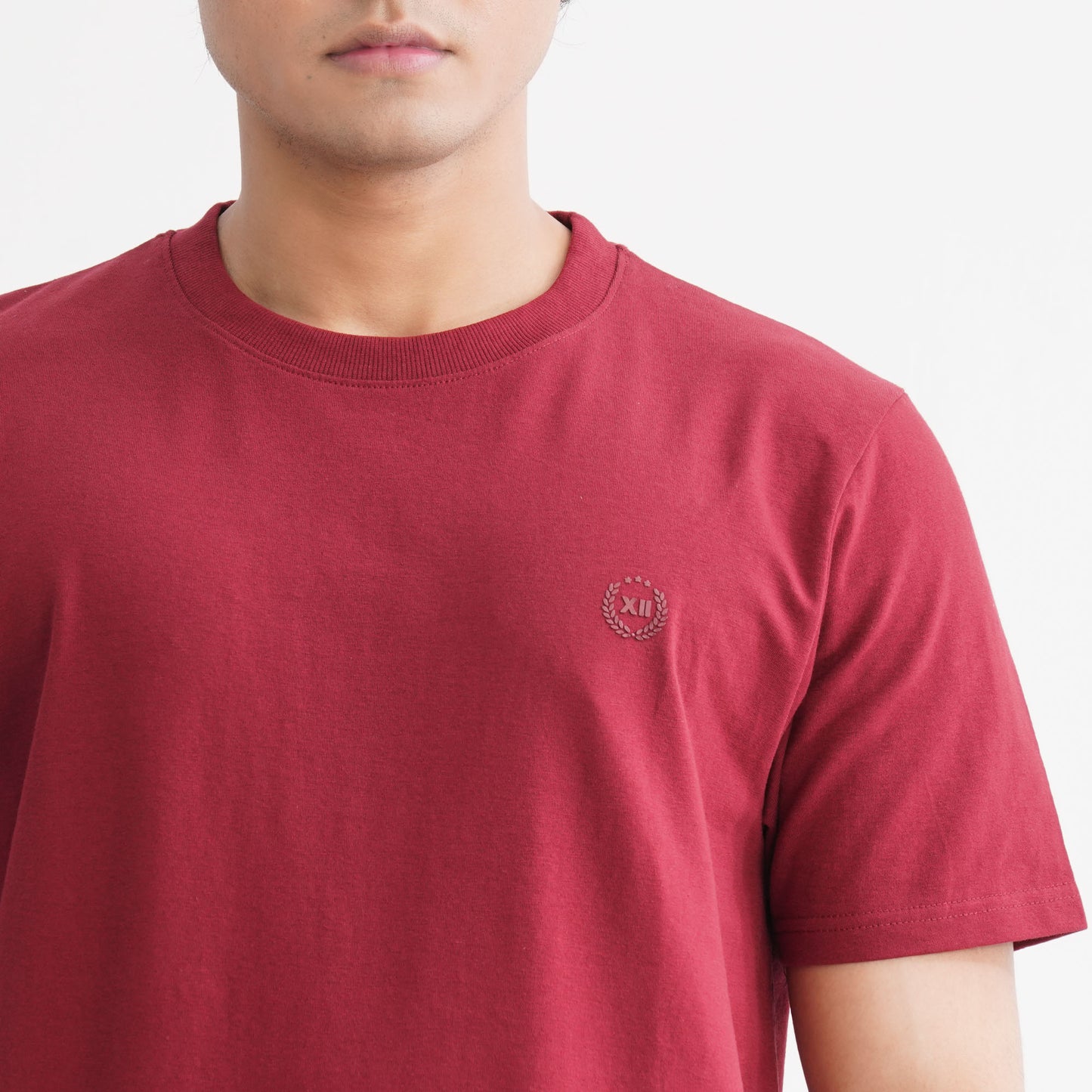 Men's Cotton Maroon T-Shirt