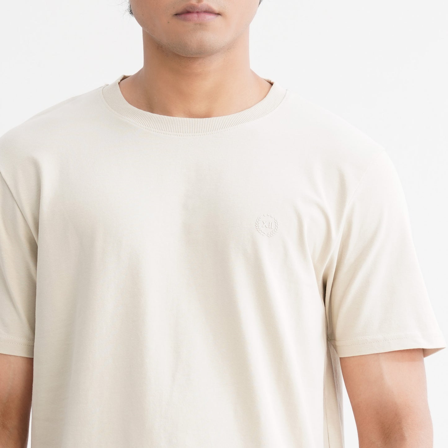 Men's Cotton Beige T-Shirt