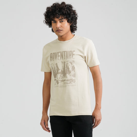 Men’s Beige T-Shirt