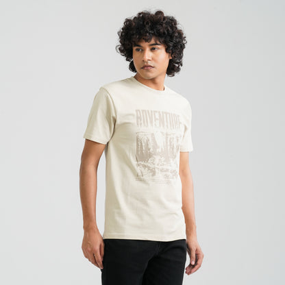 Men’s Beige T-Shirt