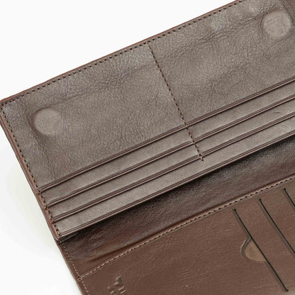 Men’s Brown Crocodile Texture Leather Wallet