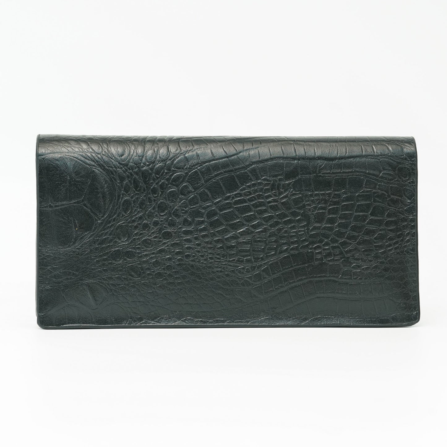Men’s Black Crocodile Texture Leather Wallet
