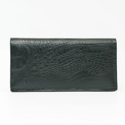 Men’s Black Crocodile Texture Leather Wallet