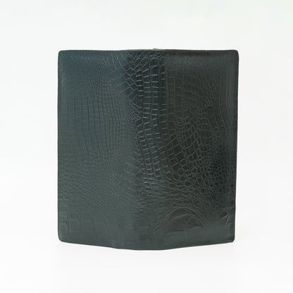 Men’s Black Crocodile Texture Leather Wallet